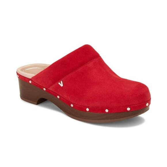 VIONIC Women's Kacie Orthotic Support Slip On Clog, Red Size USA-6 - Picture 2 of 13